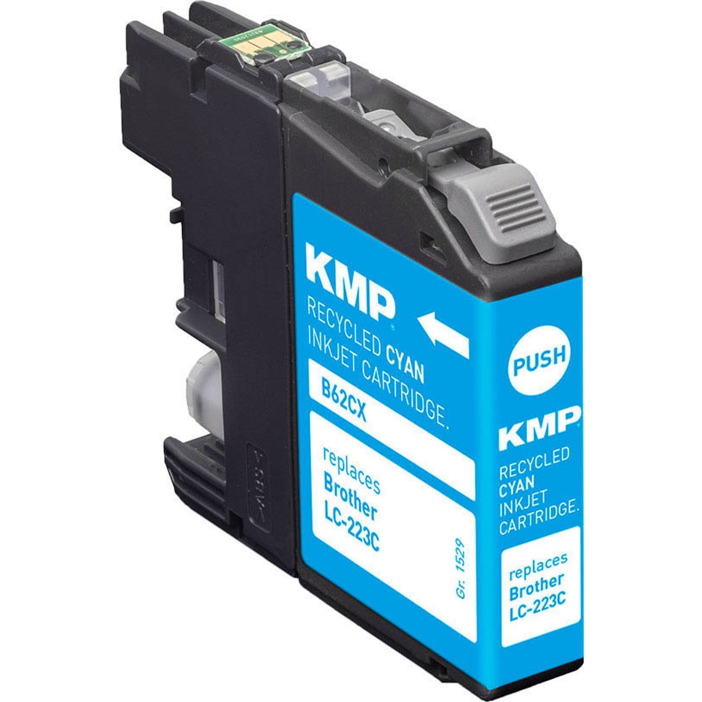KMP B62CX cyan Druckerpatrone kompatibel zu brother LC-223C | 1529,4003