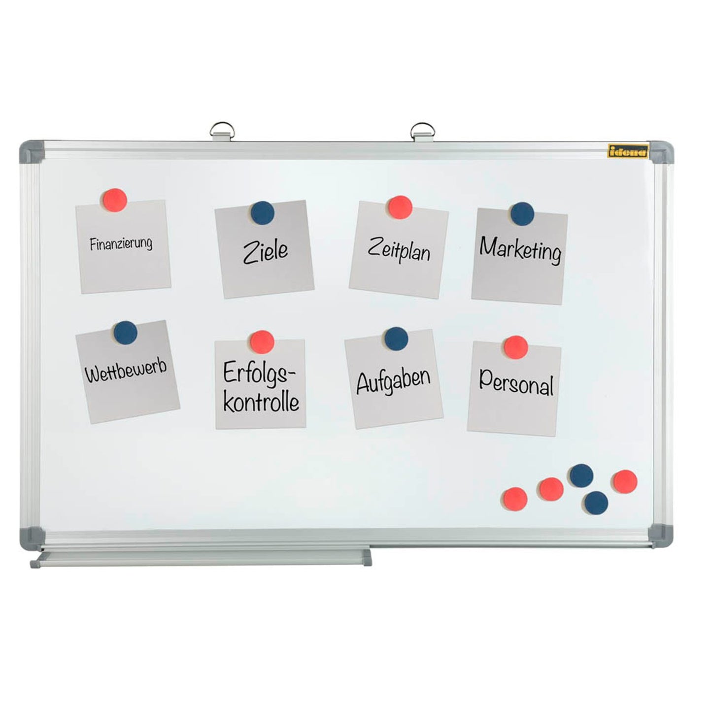 Idena Whiteboard 60,0 x 40,0 cm weiß lackierter Stahl | 568019