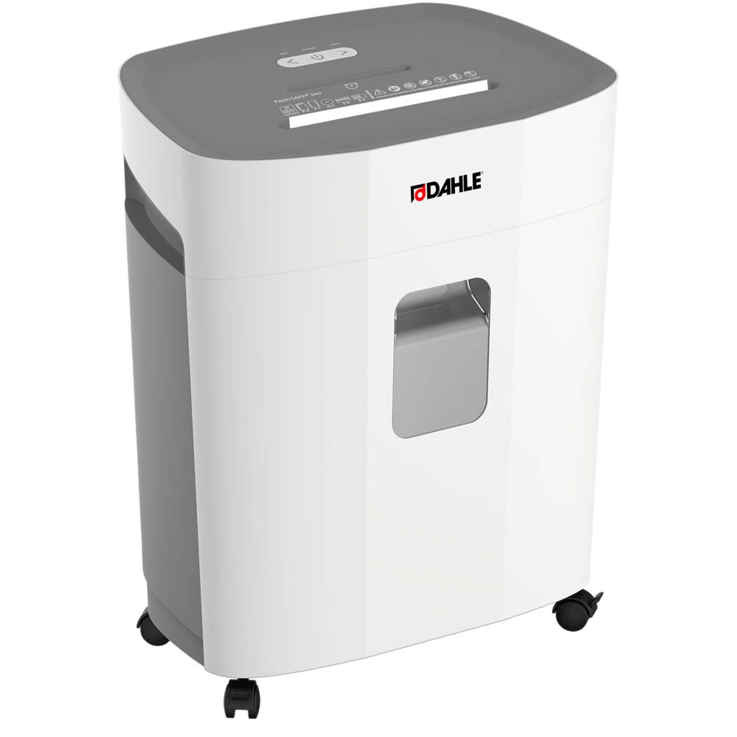 DAHLE PaperSAFE 260 Aktenvernichter mit Partikelschnitt P-4, 4 x 12 mm, bis , lichtgrau | 23260-16172