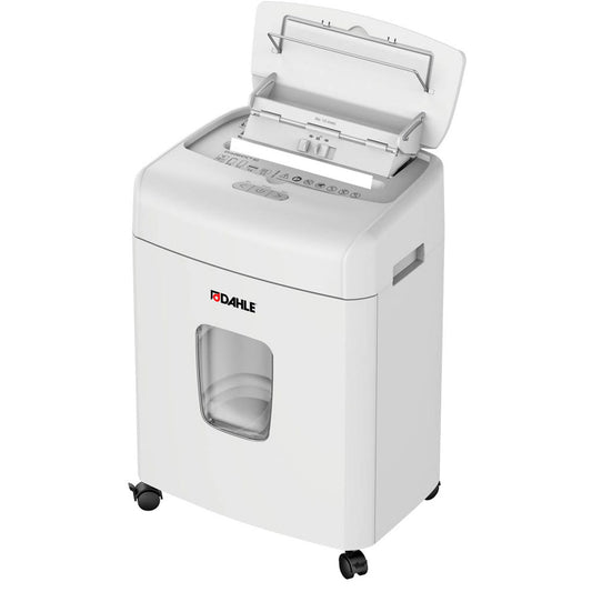 DAHLE ShredMATIC 90 Aktenvernichter mit Partikelschnitt P-4, 4 x 12 mm, bis , lichtgrau | 35090-16180