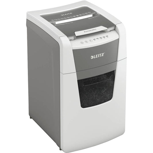 LEITZ IQ Autofeed Small Office 150 Aktenvernichter mit Partikelschnitt P-4, 4 x 28 mm, bis , weiß | 80130000