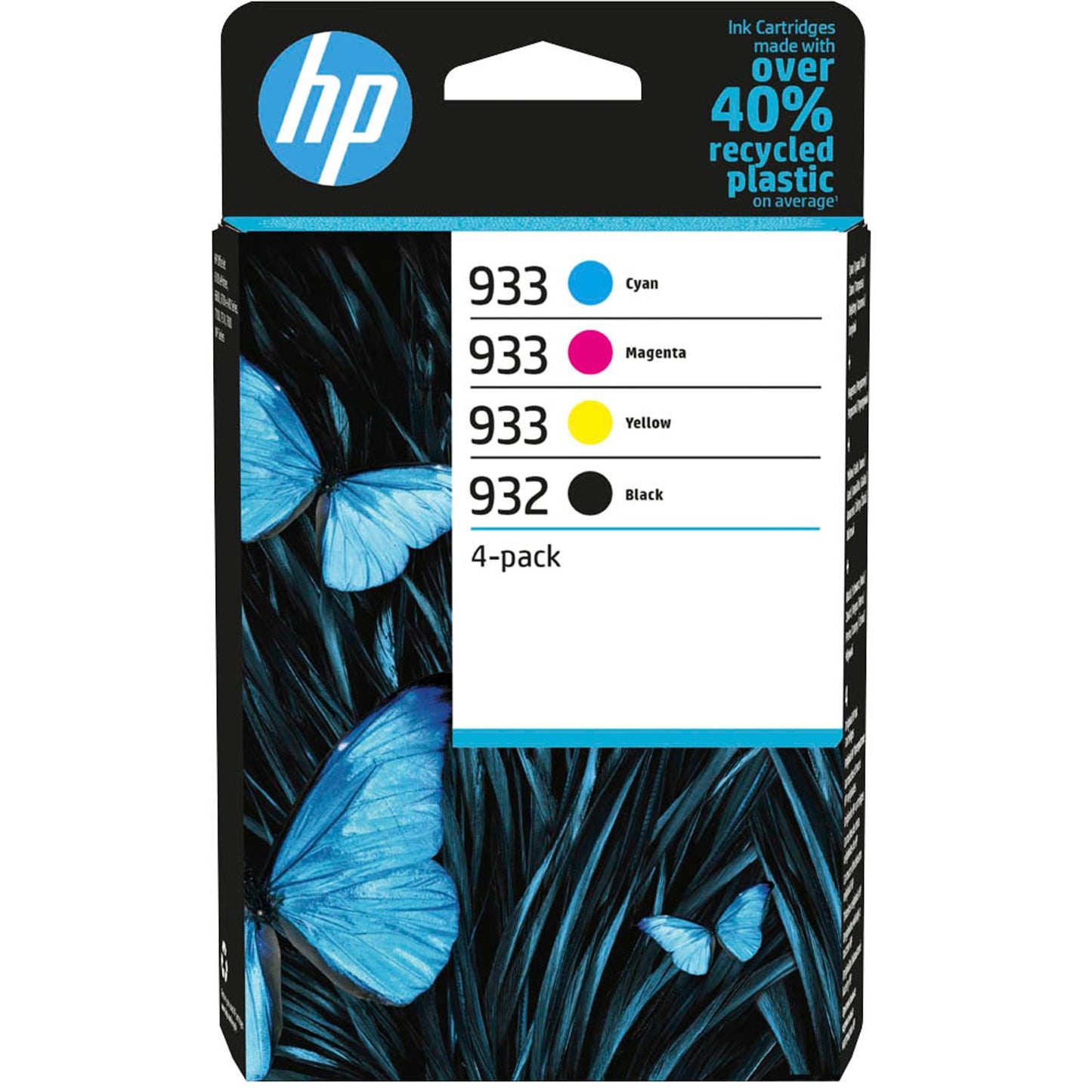 HP 932 + 933 () schwarz, cyan, magenta, gelb Druckerpatronen, 4er-Set | 6ZC71AE | 1 Pack = 4 St.