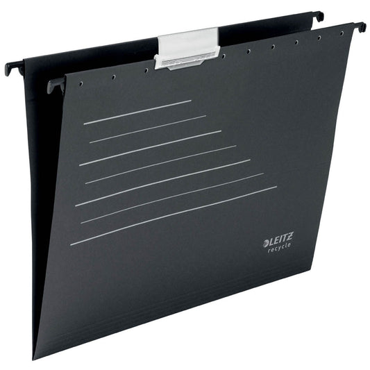 LEITZ Hängemappen ALPHA® recycle 1921 schwarz | 19210095 | 1 Pack = 10 St.
