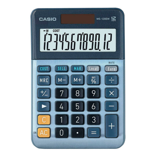 CASIO Tischrechner blau | MS-120EM