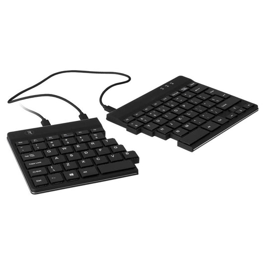 r-go Split Break ergonomische Tastatur geteilt, kabelgebunden schwarz | RGOSP-DEWIBL