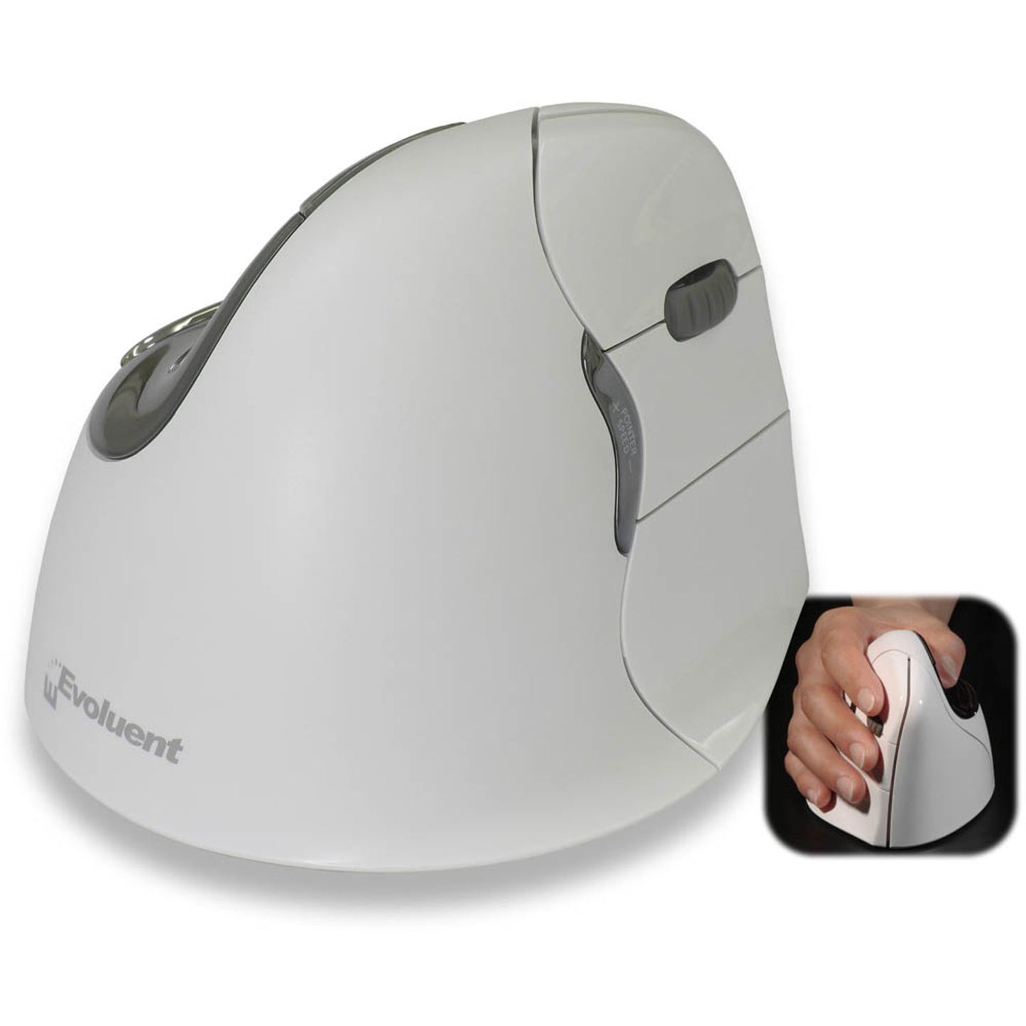Evoluent Vertical Mouse 4 Bluetooth rechts Maus ergonomisch kabellos weiß, schwarz | VM4RB