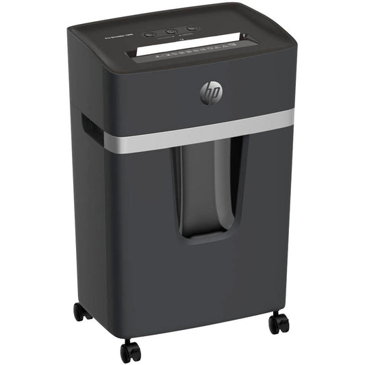HP Pro Shredder 10MC Aktenvernichter mit Partikelschnitt P-5, 2 x 15 mm, bis , schwarz | 2812