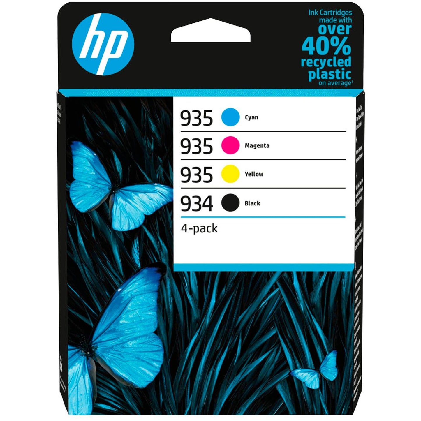 HP 934 + 935 () schwarz, cyan, magenta, gelb Druckerpatronen, 4er-Set | 6ZC72AE | 1 Pack = 4 St.