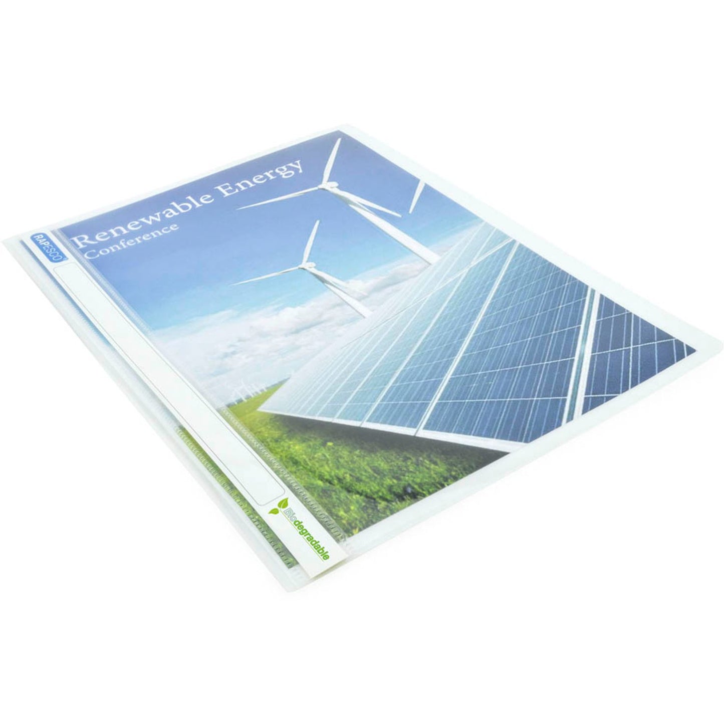 RAPESCO® Schnellhefter ECO Kunststoff weiß DIN A4 | 1591 | 1 Pack = 10 St.