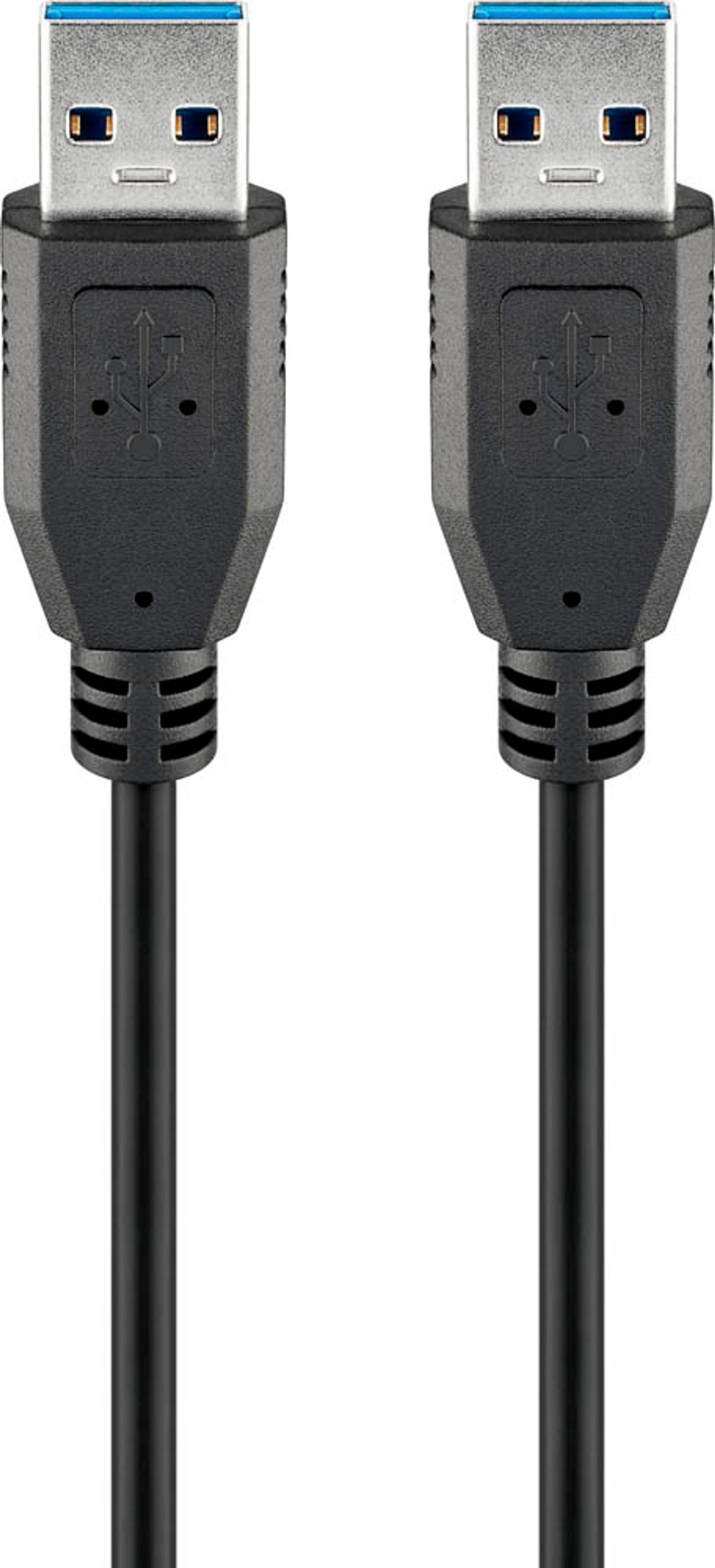 goobay USB 3.0 A Kabel schwarz, 1 St.