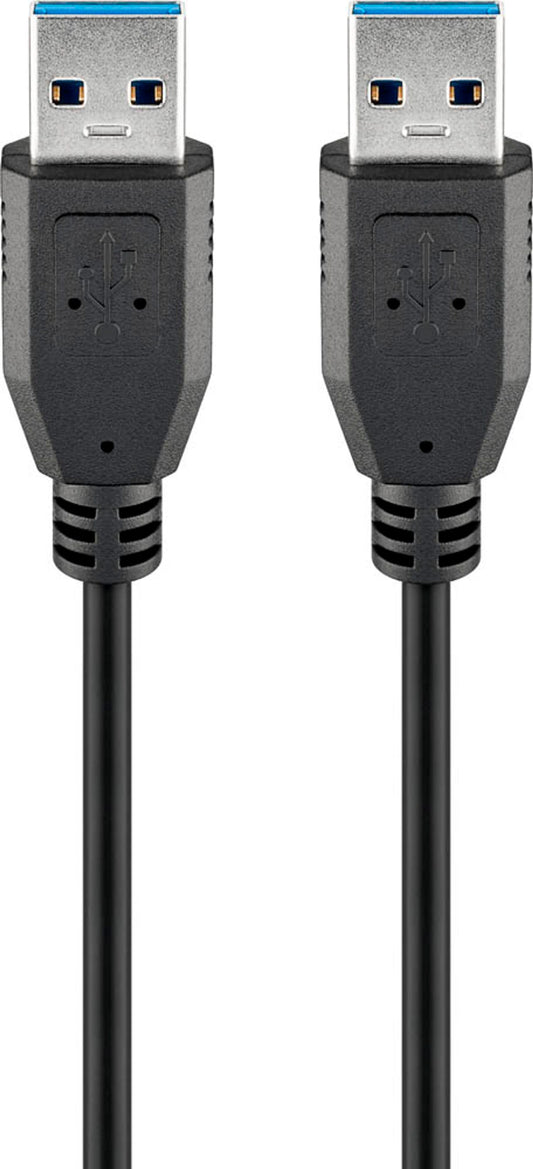 goobay USB 3.0 A Kabel schwarz, 1 St.