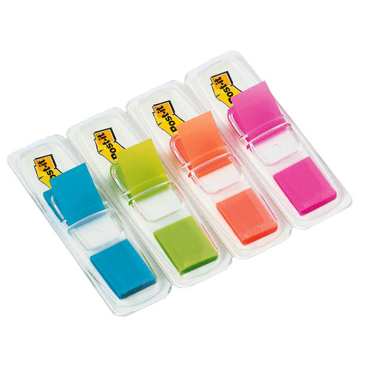 Post-it® Index Mini Haftmarker farbsortiert 4x 35 Streifen | 683-4ABP | 1 Pack = 4x 35 Streifen