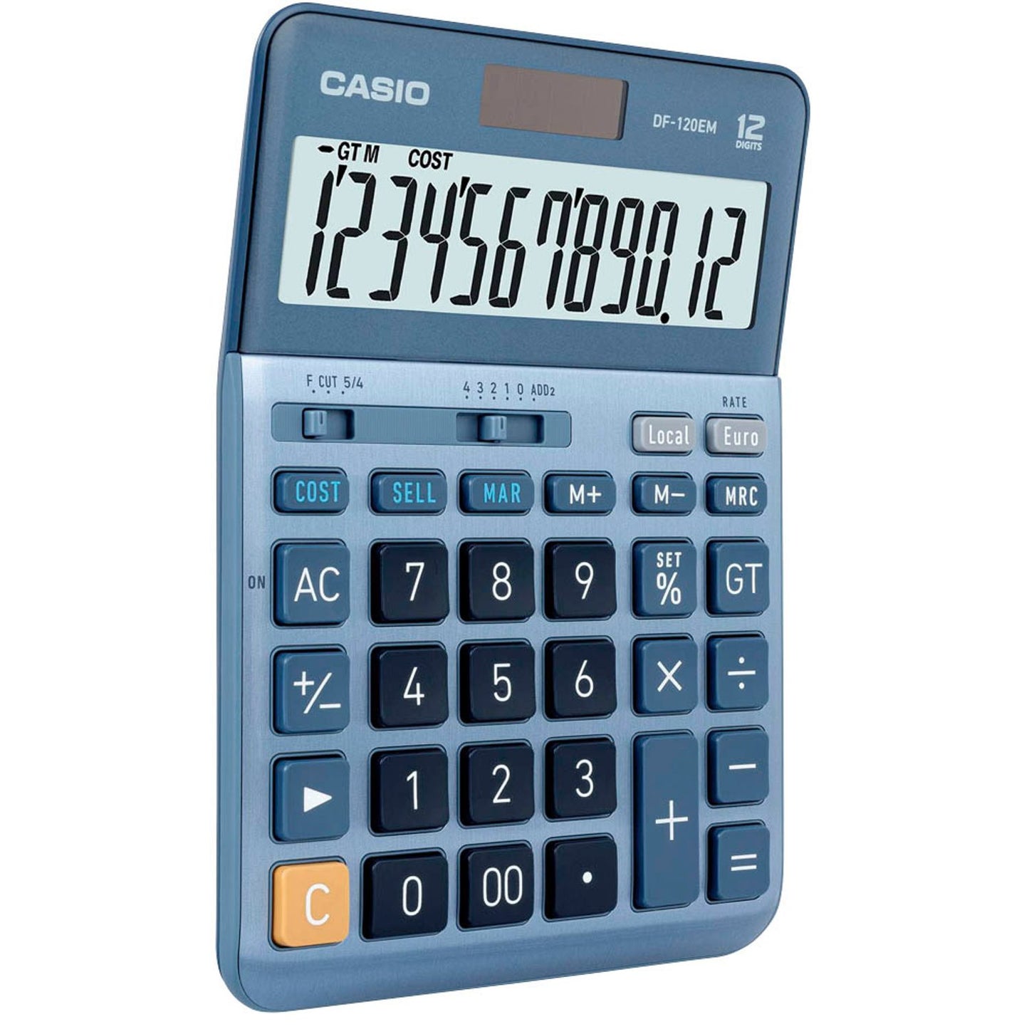 CASIO Tischrechner blau | DF-120EM