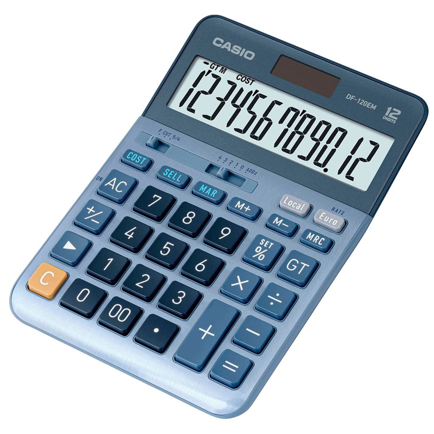 CASIO Tischrechner blau | DF-120EM