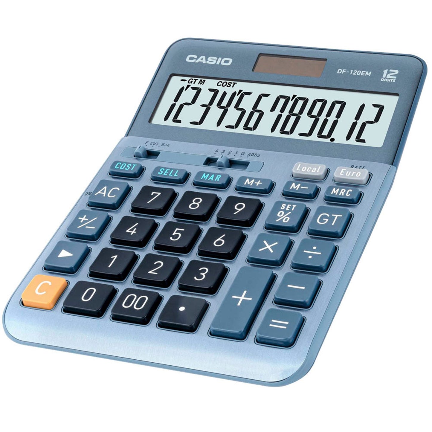 CASIO Tischrechner blau | DF-120EM