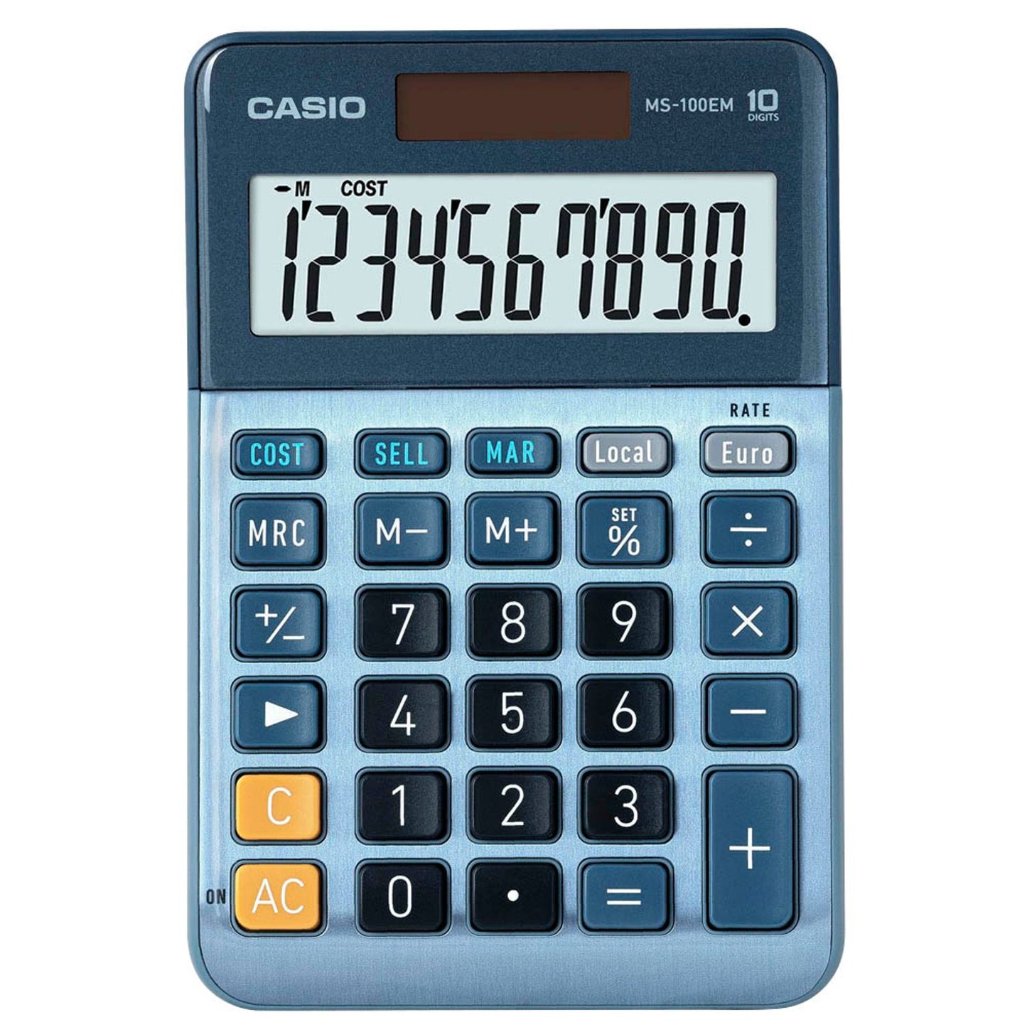 CASIO Tischrechner blau | MS-100EM