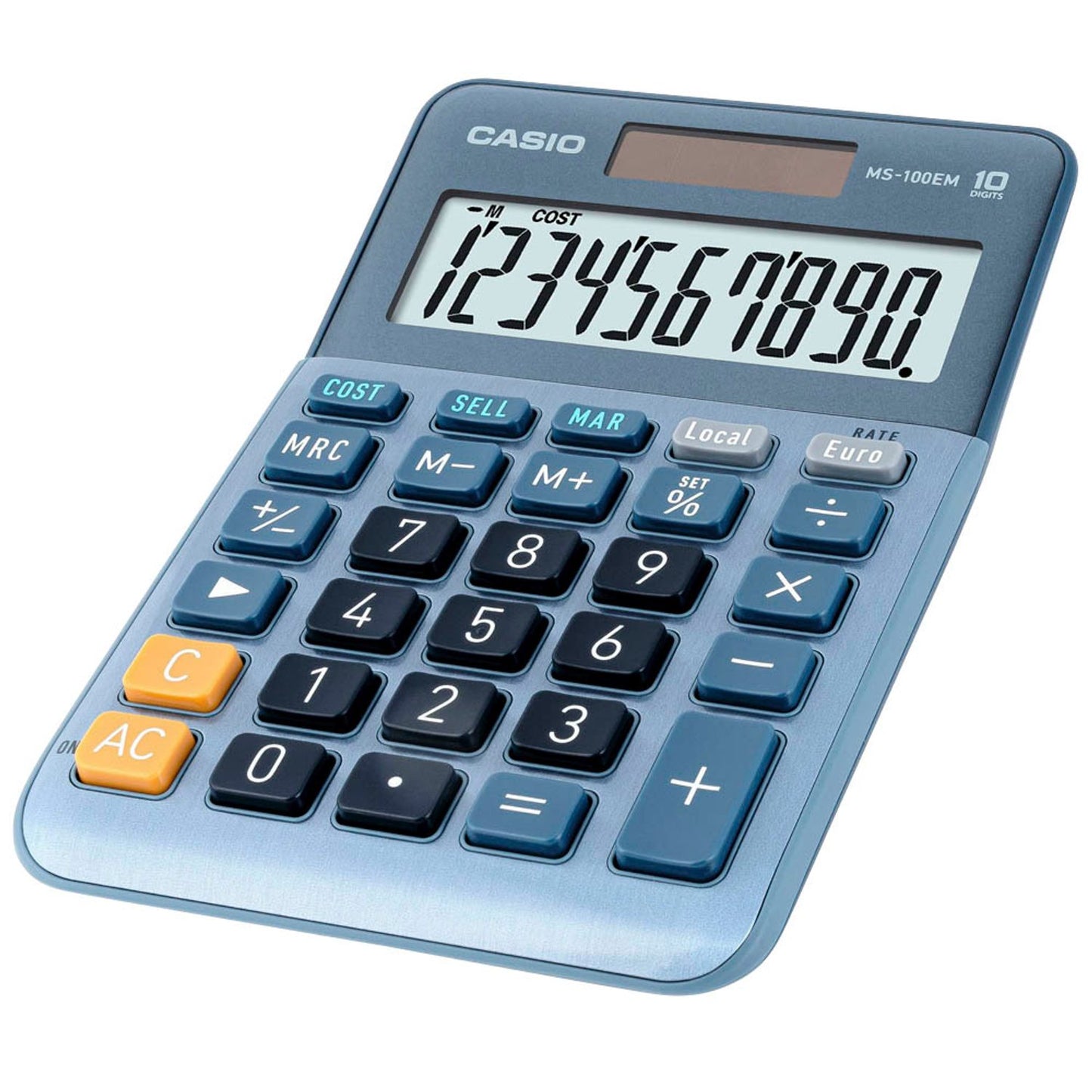 CASIO Tischrechner blau | MS-100EM