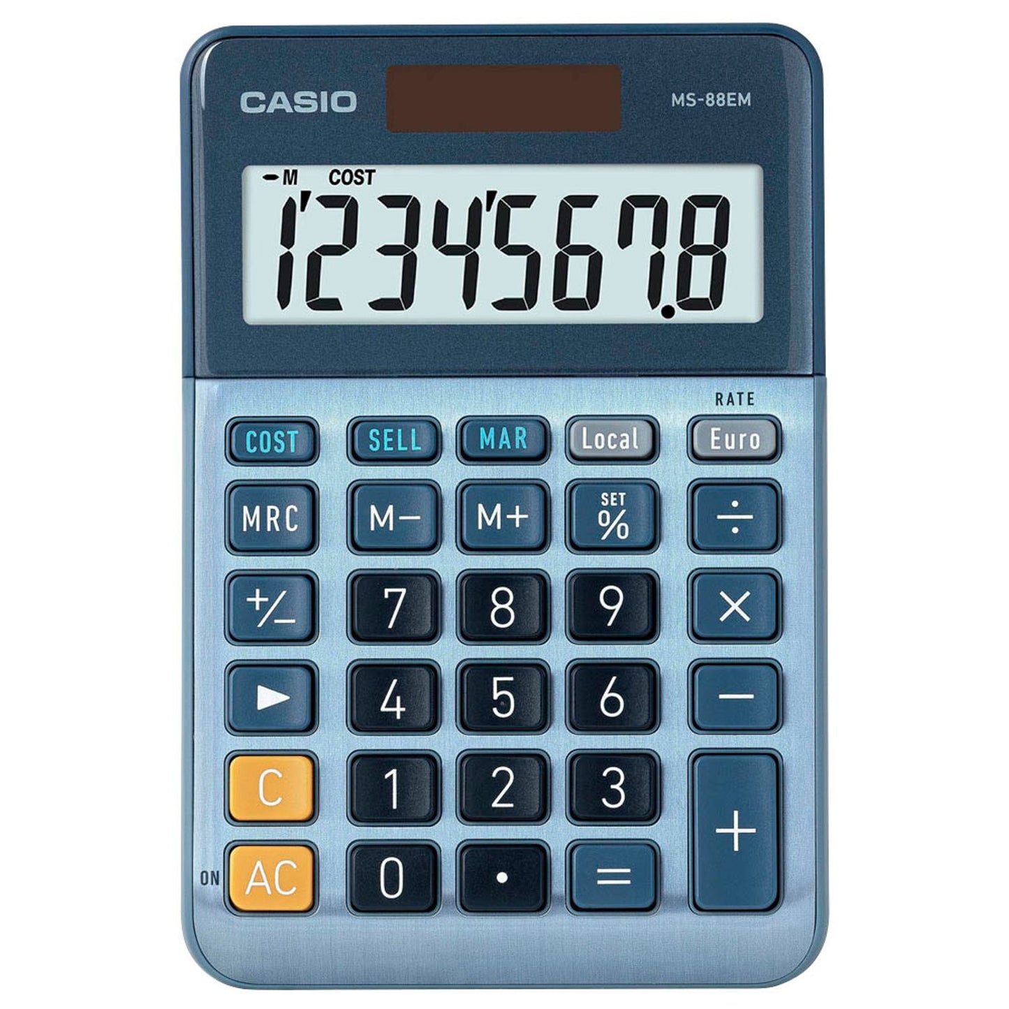 CASIO Tischrechner blau | MS-88EM