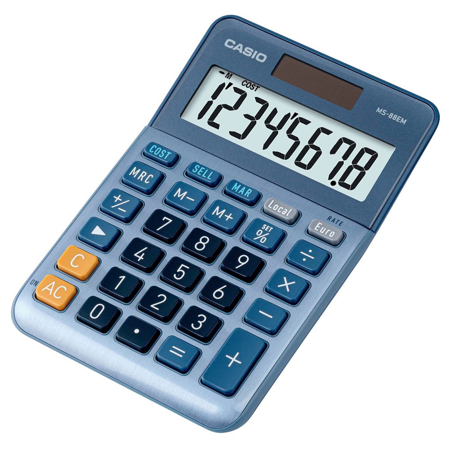 CASIO Tischrechner blau | MS-88EM