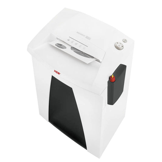 HSM SECURIO B32 - externer autom. Öler Aktenvernichter mit Partikelschnitt P-4, 4,5 x 30 mm, bis , weiß | 1823111O