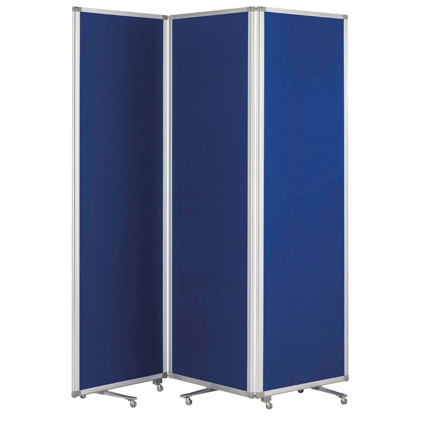 magnetoplan Trennwand , blau 181,0 x 180,0 cm mit Rollen | 1105303