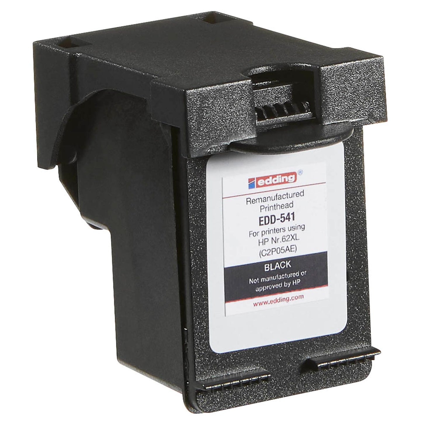 edding EDD-541 schwarz Druckerpatrone kompatibel zu HP 62XL (C2P05AE) | 18-541