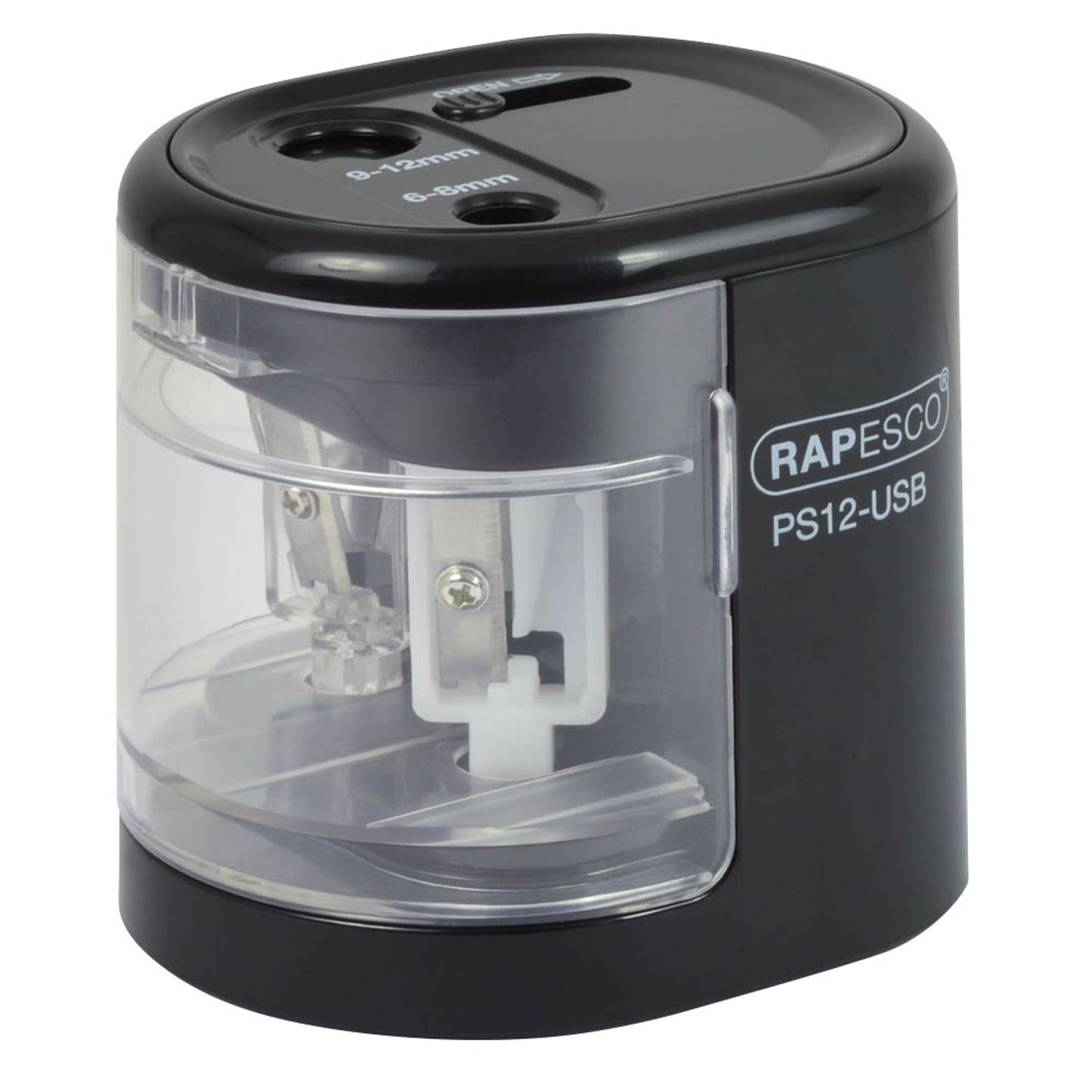 RAPESCO® elektrischer Anspitzer PS12 schwarz | 1449