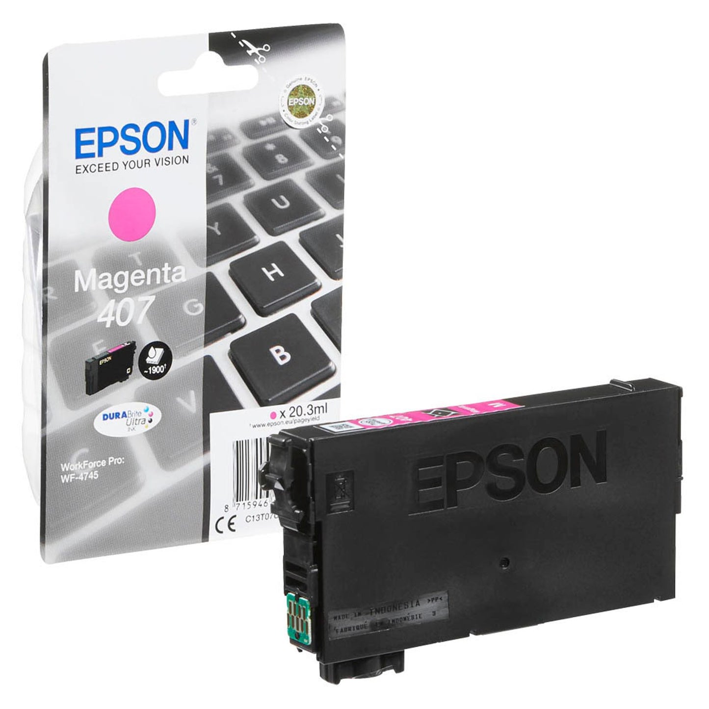 EPSON 407 / T07U3 magenta Druckerpatrone | C13T07U340