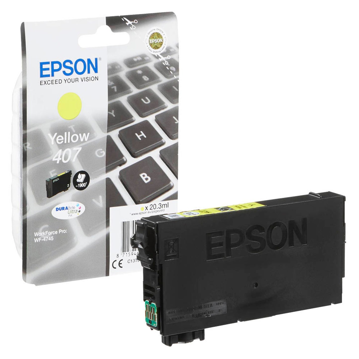 EPSON 407 / T07U4 gelb Druckerpatrone | C13T07U440