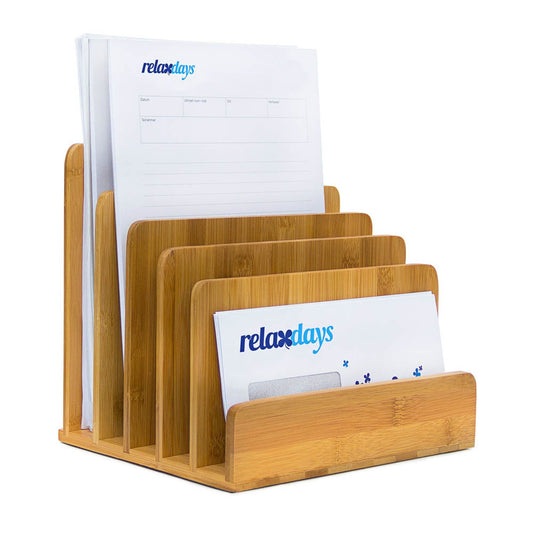 relaxdays Briefständer braun | 10019131_0