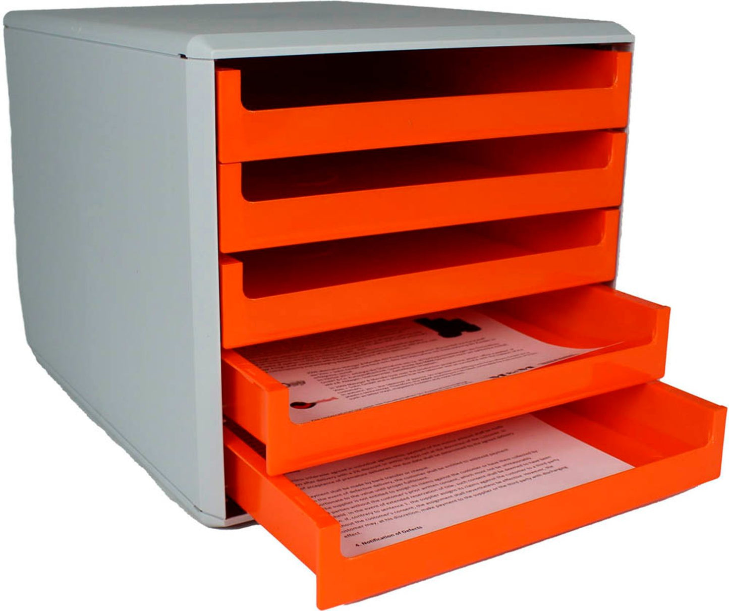 M&M Schubladenbox, DIN A4 mit 5 Schubladen