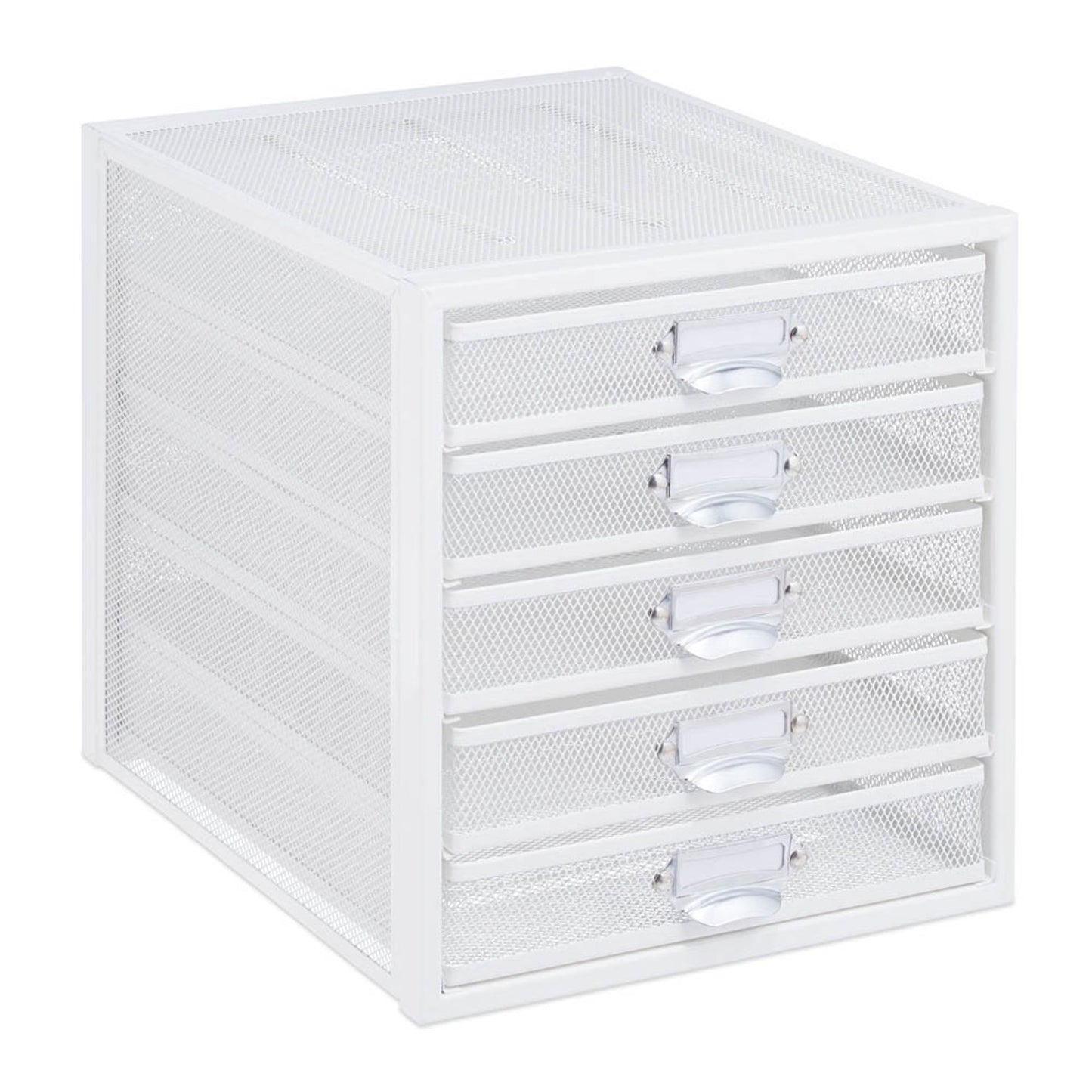 relaxdays Schubladenbox, DIN A4 mit 5 Schubladen