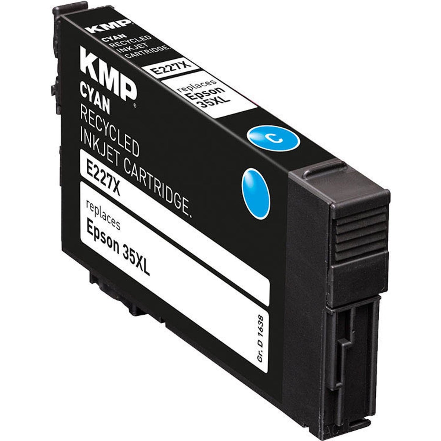 KMP E227X cyan Druckerpatrone kompatibel zu EPSON 35XL / T3592XL | 1638,4003