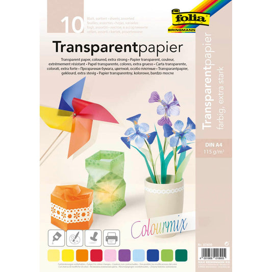 folia Transparentpapier 115 g/qm | 87409 | 1 Pack = 10 Blatt