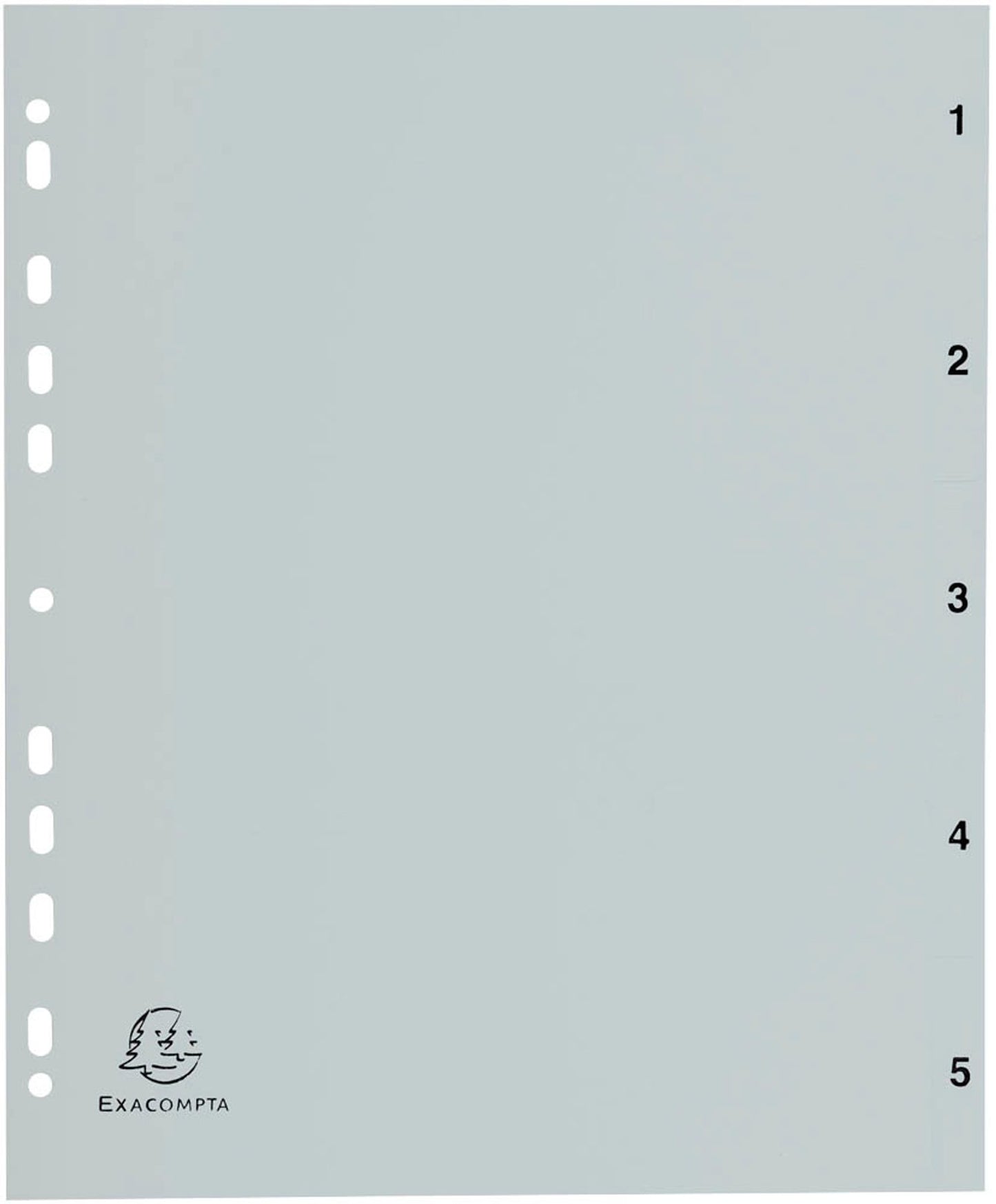 Exacompta Ordnerregister Vollformat grau, 1 Satz
