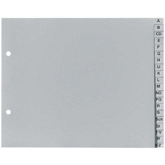 Exacompta Ordnerregister Halbformat A-Z grau 20-teilig, 1 Satz | 1723B