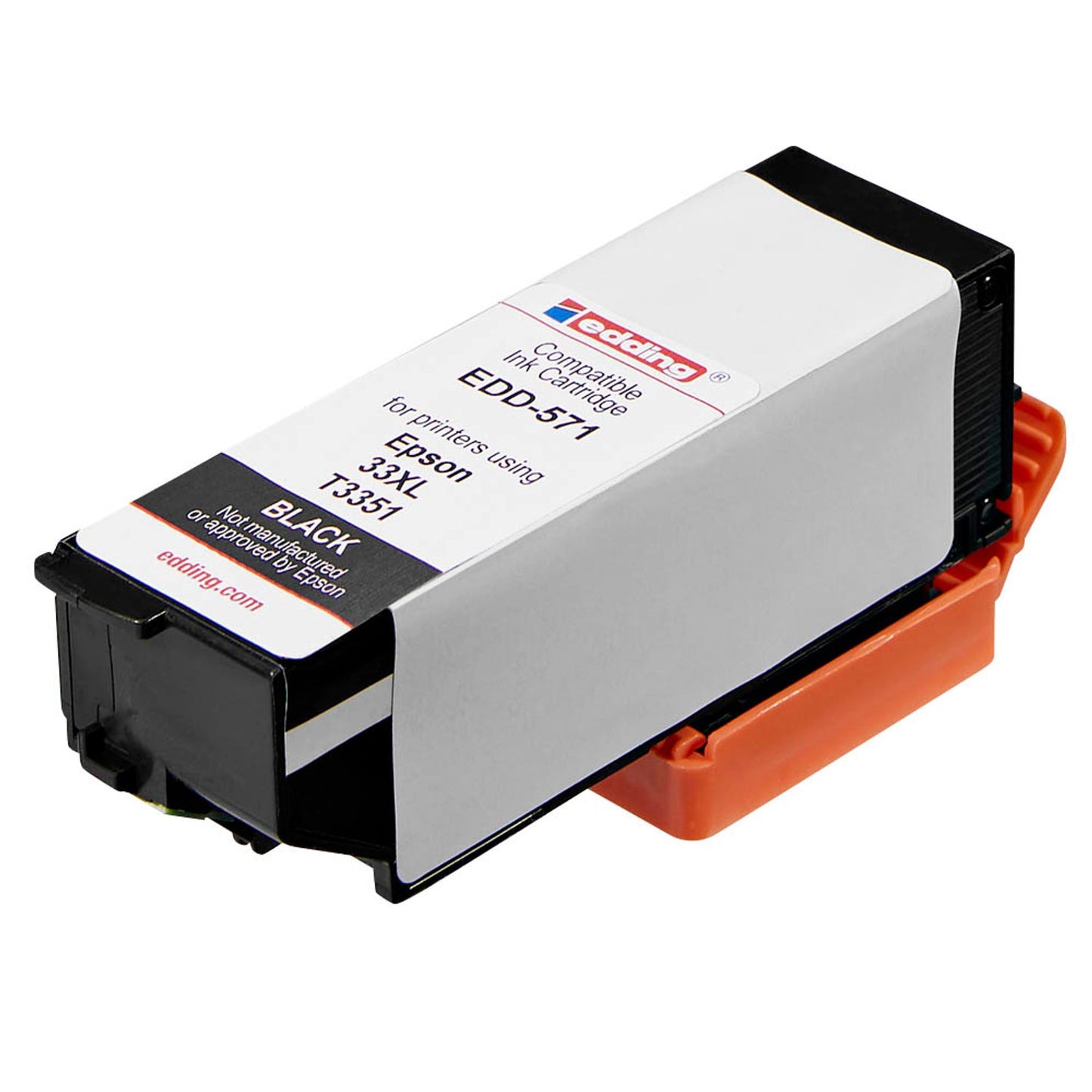 edding EDD-571 schwarz Druckerpatrone kompatibel zu EPSON 33XL / T3351XL | 18-571