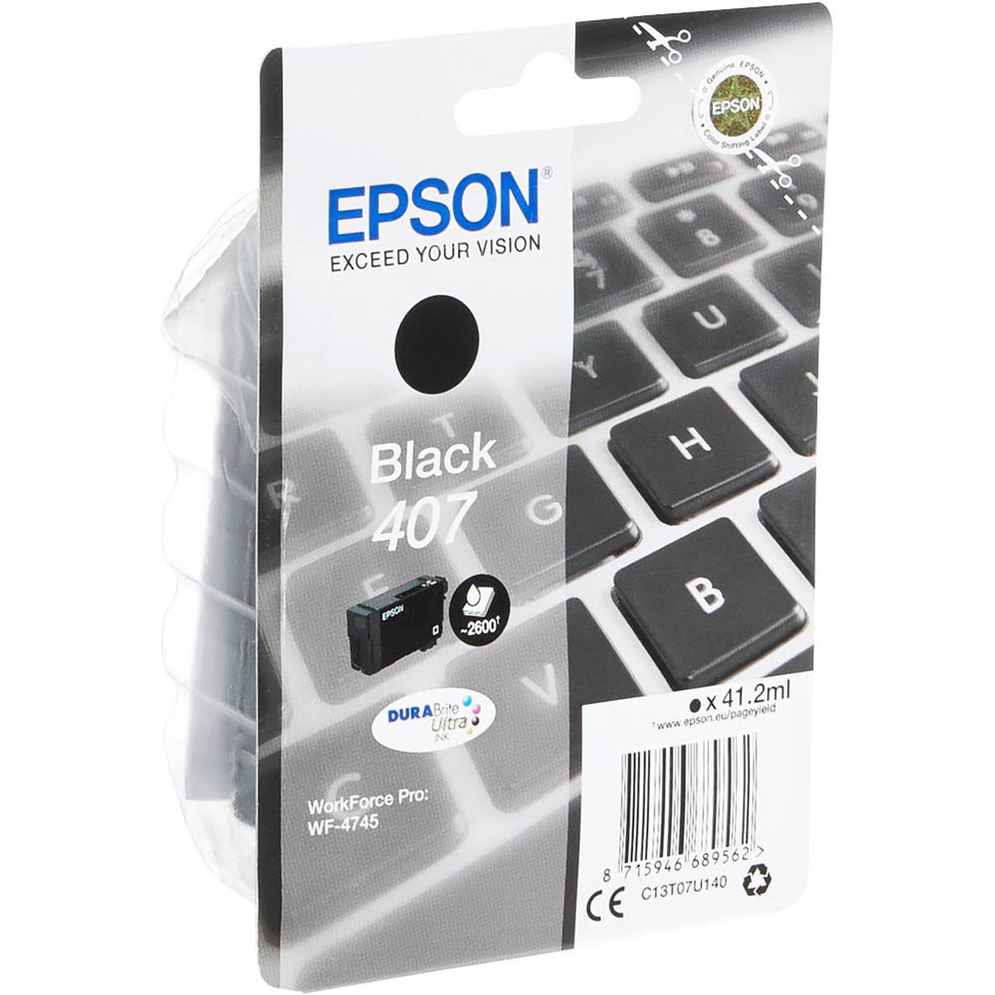 EPSON 407 / T07U1 schwarz Druckerpatrone | C13T07U140