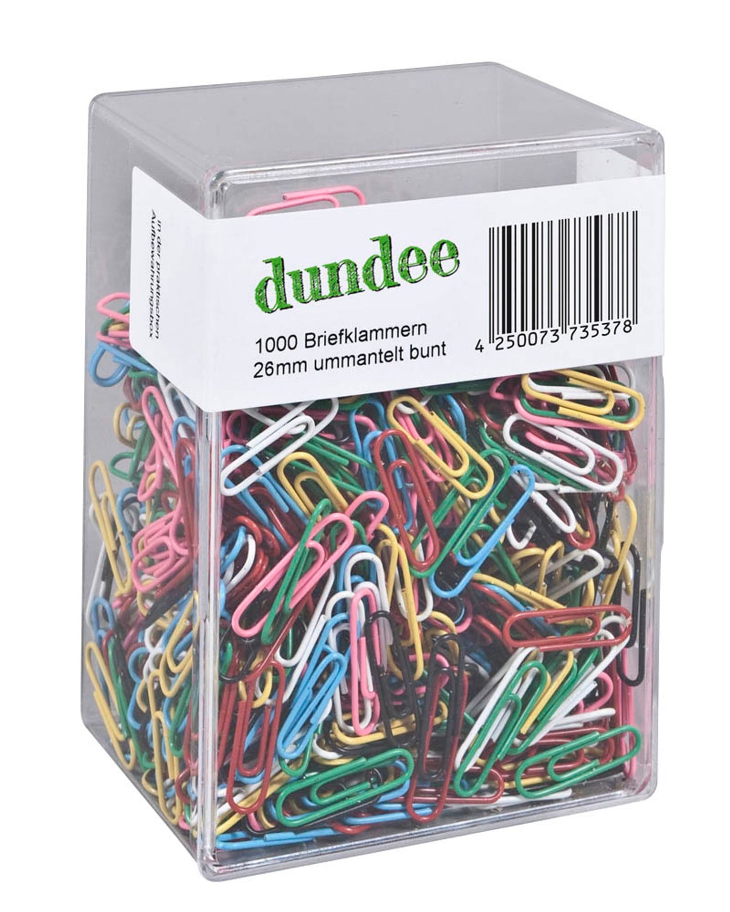 dundee Büroklammern farbsortiert kunststoffüberzogen