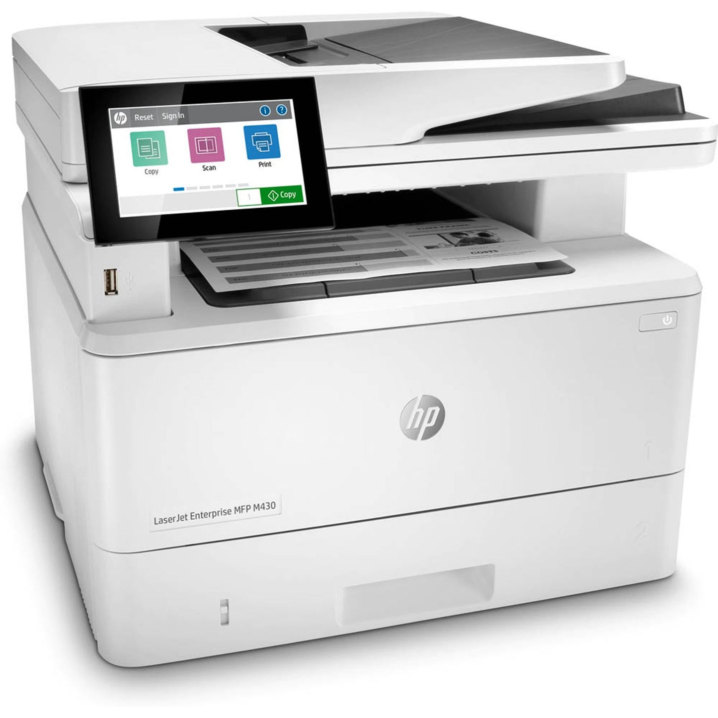 HP LaserJet Enterprise MFP M430f 4 in 1 Laser-Multifunktionsdrucker weiß | 3PZ55A