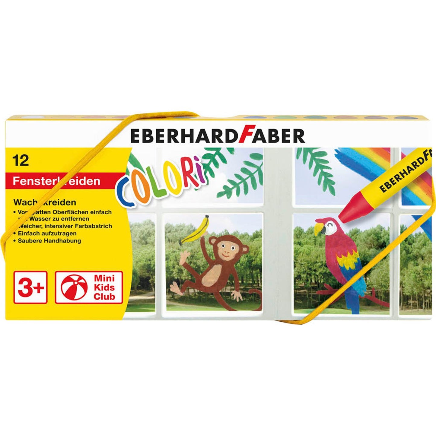 EBERHARD FABER COLORI Wachsmalkreiden farbsortiert | 524112 | 1 Pack = 12 St.