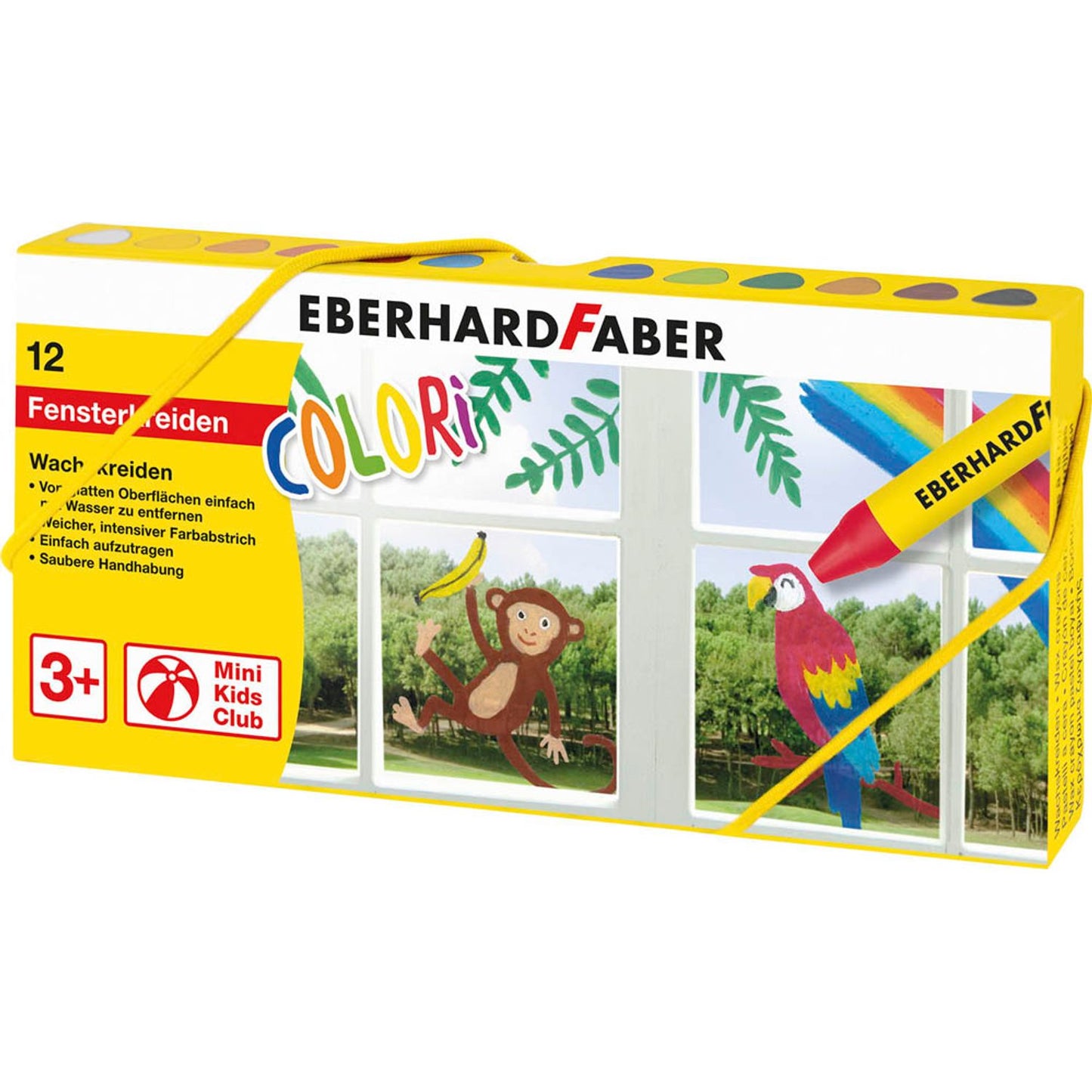 EBERHARD FABER COLORI Wachsmalkreiden farbsortiert | 524112 | 1 Pack = 12 St.