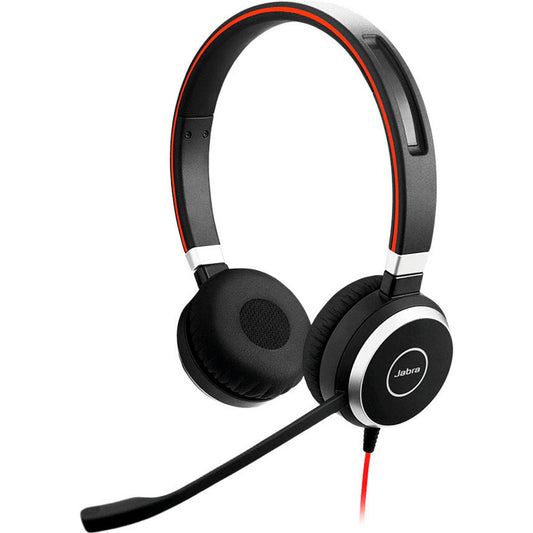 Jabra Evolve 40 UC USB-Headset schwarz, rot | 6399-829-209