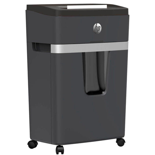HP Pro Shredder 12MC Aktenvernichter mit Partikelschnitt P-5, 2 x 15 mm, bis , schwarz | 2814