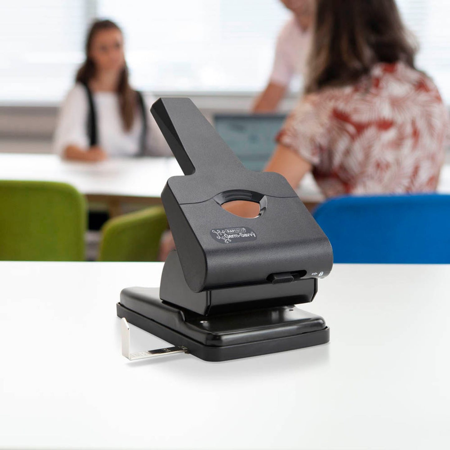 RAPESCO® Registraturlocher Germ-Savvy HD865-P schwarz | 1631