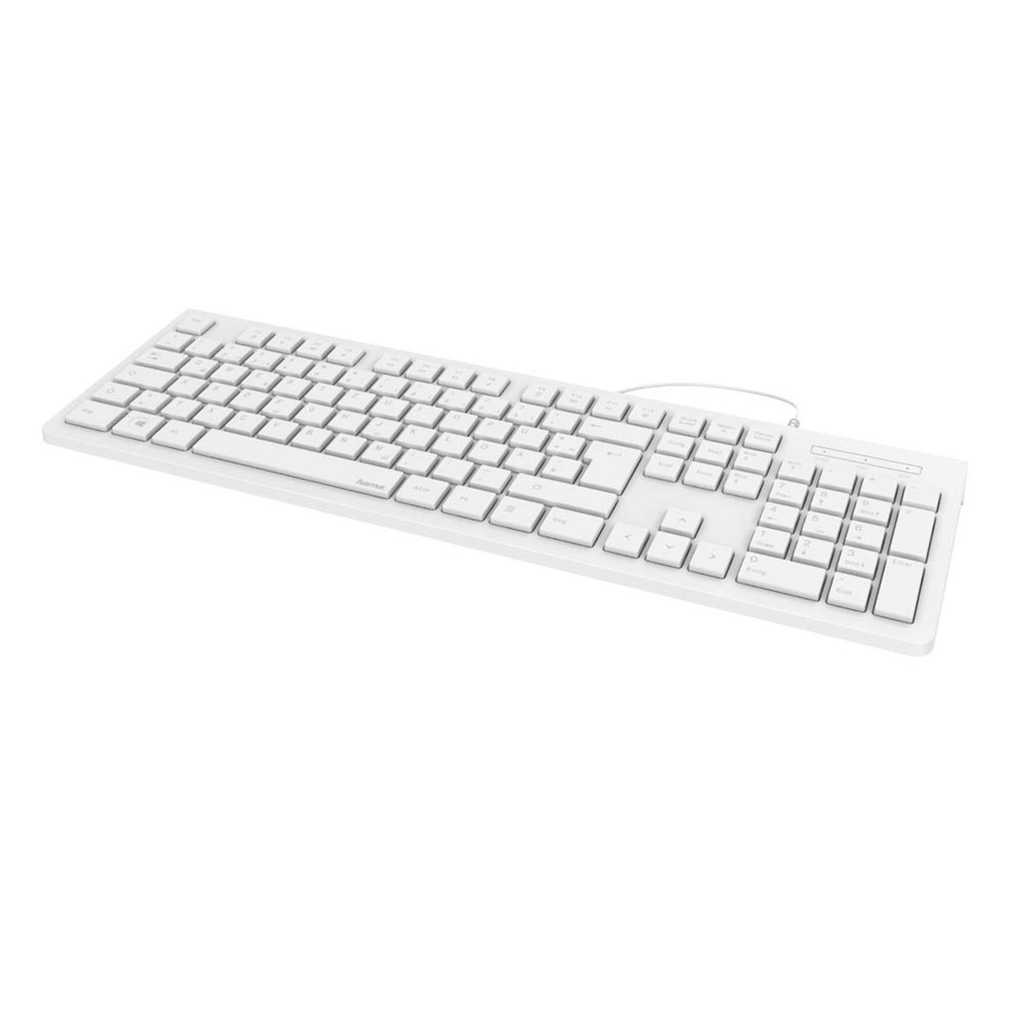 hama KC-200 Tastatur kabelgebunden weiß | 182680