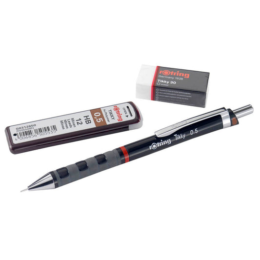 rotring Tikky Druckbleistift-Set schwarz HB 0,5 mm | 1904817