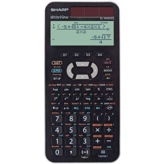 SHARP EL-W550XG Wissenschaftlicher Taschenrechner schwarz/weiß | SH-ELW550XG