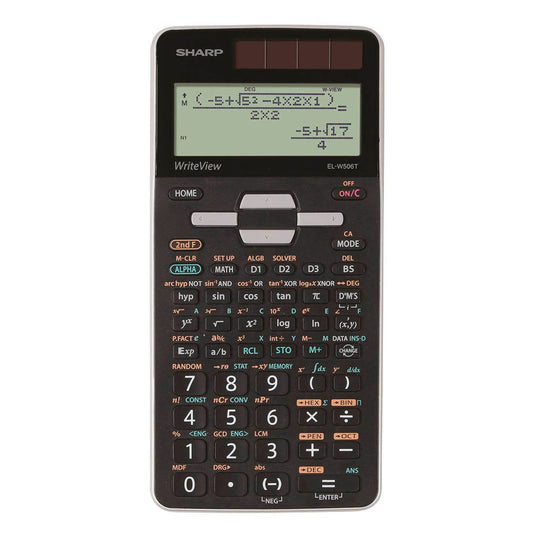 SHARP EL-W506T Wissenschaftlicher Taschenrechner schwarz/silber | SH-ELW506TGY