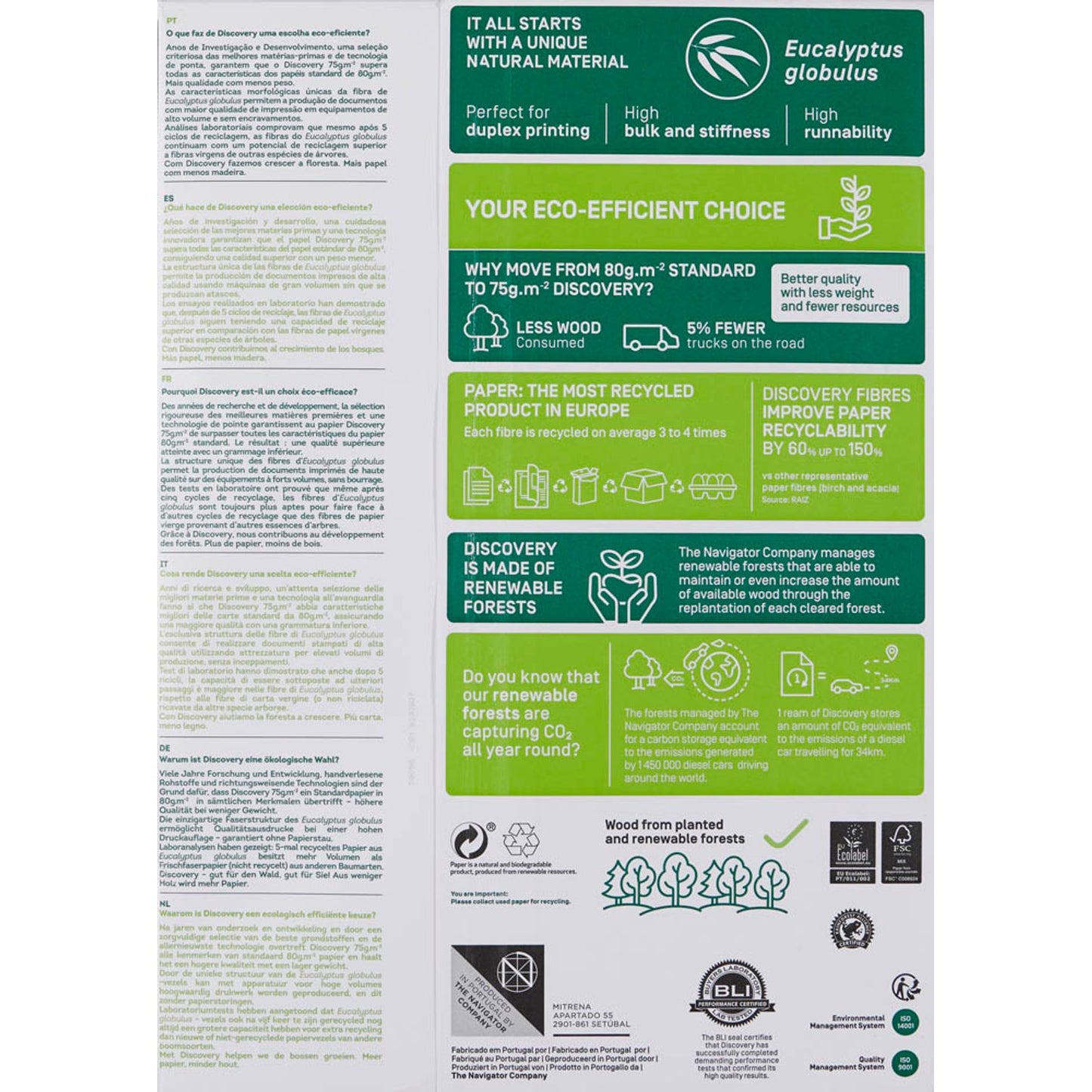 DISCOVERY Kopierpapier DIN A3 75 g/qm | 8342B75LAAB | 1 Pack = 500 Blatt